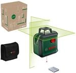 Bosch Kreuzlinienlaser AdvancedLevel 360 (3 Laserlinien inkl. 360&deg; zum Ausrichten im