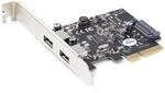 StarTech USB PCIe Karte 2 Ports, 10 Gbit/s pro Port, Typ-A (PEXUSB312A3)