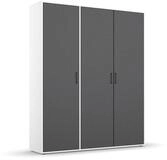 Rauch M&ouml;bel Voyager, Kleiderschrank, Grau metallic/Wei&szlig;, Breite 140 cm