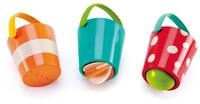 Hape Buntes Eimer Set &ndash; 3-teiliges Badespielzeug, Bunte Wassereimer mit