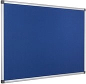 Bi-Office Maya Filztafel, Aluminium Rahmen, 120x90cm, Blau FA0543170