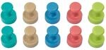MAUL Magnet Kegel 10 St&uuml;ck hellblau braun gr&uuml;n pink t&uuml;rkis kraftvoll