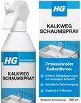 HG Kalkweg Schaumspray | Entfernt Kalk von Duschk&ouml;pfen & Armaturen - 500ml