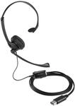 Kensington USB Mono-Headset mit Mikrofon, Ger&auml;uschunterdr&uuml;ckung und