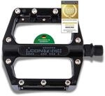 CONTEC Fahrrad-Plattformpedal 2Black, 2 St&uuml;ck, Aluminium, robust und langlebig,