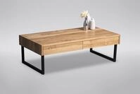 M2 Kollektion Couchtisch Linz in Wildeiche massiv, B/H/T = 110x35x60cm