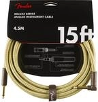 Fender Deluxe Instrumentenkabel, Tweed, gerade/abgewinkelt, 4,57 m |...