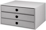 R&ouml;ssler SOHO 3er Schubladenbox A4 aus Papier | B&uuml;ro Organizer Schreibtisch