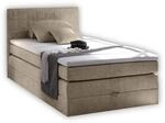 Stella Trading HAWAII 1 Boxspringbett 120x200 mit Bettkasten, Sand - Bequemes Bett