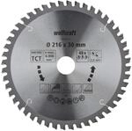 wolfcraft Kapp- und Gehrungss&auml;geblatt &oslash; 216 mm - 6546000 - hohe Z&auml;hnezahl...