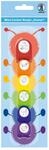 Ursus 19920099 - Mini Locher Raupe Sunny, 6 Stanzer, aus Kunststoff mit...