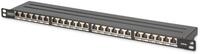 DIGITUS Patch Panel RJ-45 X 24 Schwarz RAL 9005 0.5U 48,3 cm 19"