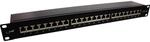 InLine 76824S Patchfeld Cat.6A 24-fach, 48,26cm (19"), 1HE, schwarz RAL9005