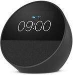 Amazon Echo Spot (neueste generation), smarter Wecker mit sattem Klang, Schwarz, mit