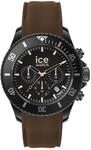 Ice-Watch - ICE chrono Black brown - Schwarze Herrenuhr mit Silikonarmband - Chrono -