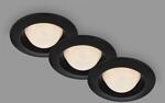 BRILONER Leuchten - LED Einbauleuchten mit kugelf&ouml;rmigen LED Modul, Einbaulampen 3er
