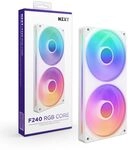 NZXT F240 RGB Core - 240 mm Einzelrahmen-L&uuml;ftereinheit mit 2 x 120 mm RGB-L&uuml;ftern -