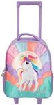 Depesche 12615 Ylvi - Trolley mit blinkenden LED Rollen, Kinderkoffer mit