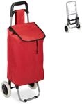 Relaxdays Einkaufstrolley, klappbar, 25 L Einkaufstasche mit Rollen, bis 10 kg