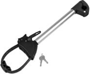 Strap Rahmenhalter lang &Oslash; 25+30mm, Schwarz/Silber