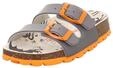 Superfit M&auml;dchen FUSSBETTPANTOFFEL Hausschuhe, GRAU/ORANGE 2100