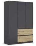 Rauch M&ouml;bel Costa, Schrank, Grau metallic/Eiche Artisan, Breite 136 cm