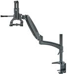 K&M 23874 Tablet-PC-Halter-Bundle Schwarz, Biobased Kunststoff - Halterung 360&deg;
