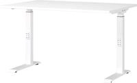 Germania Schreibtisch 7910-84, in Wei&szlig;, me. h&ouml;heneinst., 120 x 91 x 80 cm (BxHxT)
