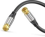 Sonero Premium Sat Antennenkabel / Koaxialkabel, 1,50m, schwarz