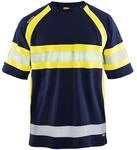 Blakl&auml;der UV T-Shirt Hohe Vis der Klasse 1, Marineblau/Gelb XL