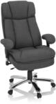 hjh OFFICE B&uuml;rostuhl gepolstert Builder XXL I Stoff Chefsessel bis 180kg belastbar,