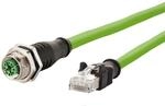 METZ CONNECT Verbindungsleitung M12 BU-RJ45 ST, 8-pol X-kodiert, gerade-gerade,...