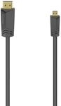 Hama HDMI&trade; HTVIT Kabel, Stecker Typ A auf Stecker Typ D (Mikrofon), Ethernet, 1,5 m