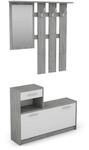byLIVING Garderoben-Set Tamina, Beton Optik grau, Fronten Wei&szlig;, Schr&auml;nke |...