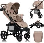 Lionelo Annet Plus Buggy Kinderwagen ab Geburt bis 22 kg, Liegefunktion flach,
