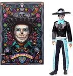 Barbie Signature Puppe, 2024 D&iacute;a De Muertos Ken Sammelfigur im schwarzen Anzug...