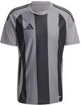 adidas Herren Striped 24 Jersey Shirt, Team Grey Four/Black, XXL
