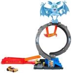 Hot Wheels Let's Race Netflix - City Spielzeugauto Trackset, Angriff der Fledermaus
