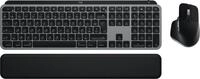 Logitech MX Keys S Combo for Mac, kabellose Tastatur/Maus mit Handballenauflage,