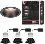 Paulmann 94869 LED Einbauleuchte 3-Step-Dim Cole Basisset 3er-Set IP44 rund 88mm Coin