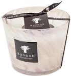 Baobab MAX10PW Pearls White Kerze, Kerzenwachs, 10 x 7 x 10 cm