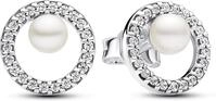 PANDORA Timeless Behandelte S&uuml;&szlig;wasserzuchtperle & Pav&eacute;-Strahlenkranz...