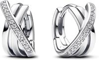 Pandora 293150C01 Pav&eacute;-Kreuz-Ring-Ohrringe