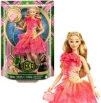 Mattel Wicked Glinda-Modepuppe und Accessoires mit blonden Haaren, verschiedene Posen