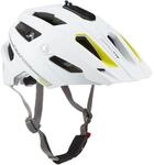 Cratoni Fahrradhelm All Track, White/Yellow/Rubber, 54-58 cm, 110503A1