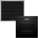 Bosch HND619LA61 Set Einbauherd HEG517BB4 + Induktionskochfeld NXX645CB5E