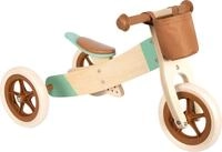 small Foot Laufrad und-Dreirad Maxi Karamellbraun, h&ouml;henverstellbares Rad aus Holz,