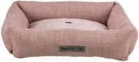 Trixie Hundebett Viviana eckig, mit Samtbezug &ndash; 80 x 60 cm, Altrosa