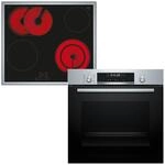 Bosch HBD671CS62, Backofen-Set, Einbau-Backofen 60 cm, HBG578BS3 Serie 6, Air...