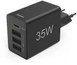 Hama Schnellladeger&auml;t, 1x USB C 3X USB A, Mini USB Ladeger&auml;t, 35W